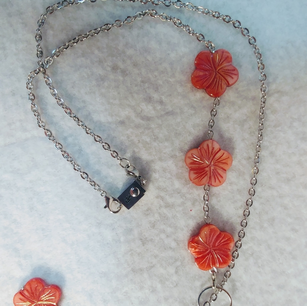 Coral lanyard, this is a stunning piece.